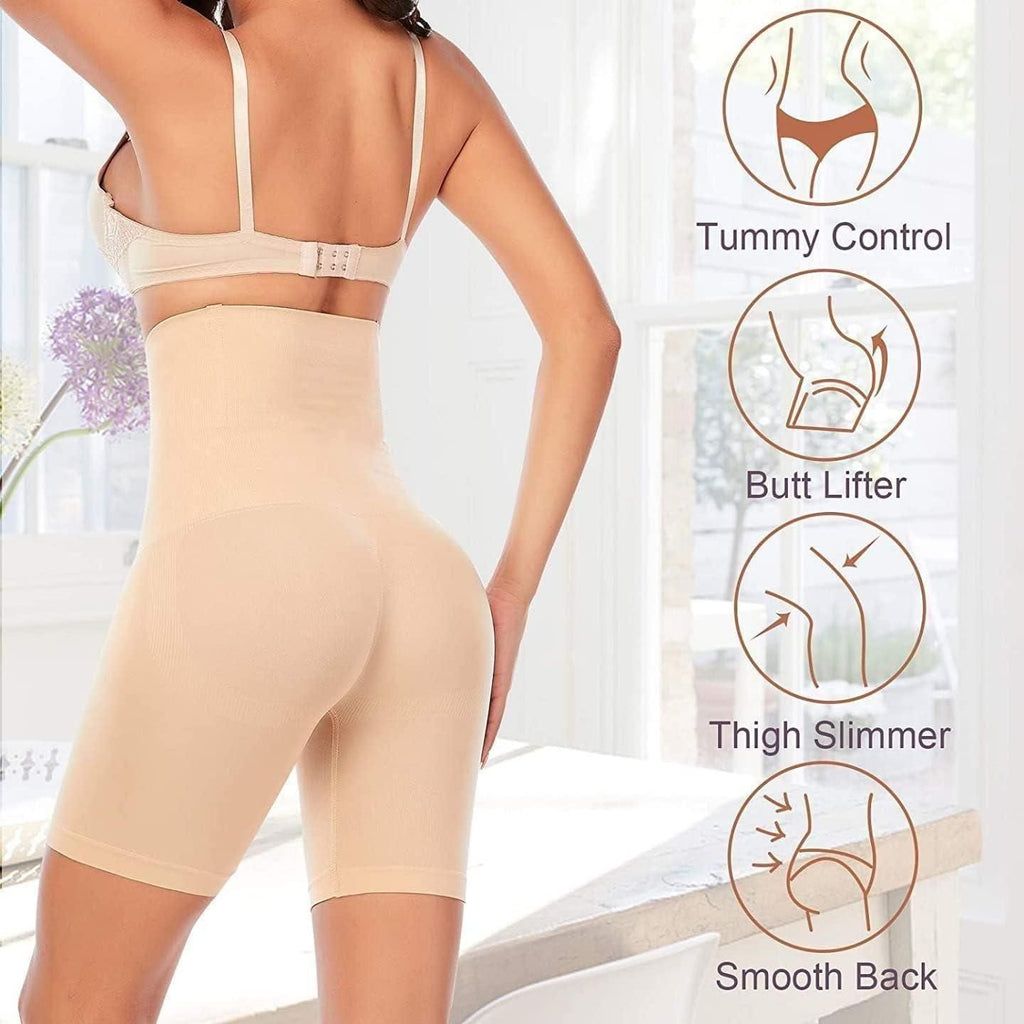 4-in-1 Seamless Body Shaper for Women – Beige